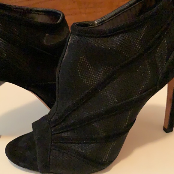 Vince Camuto Open toe high heel textured mesh boots - Picture 6 of 6